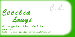 cecilia lanyi business card