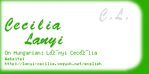 cecilia lanyi business card